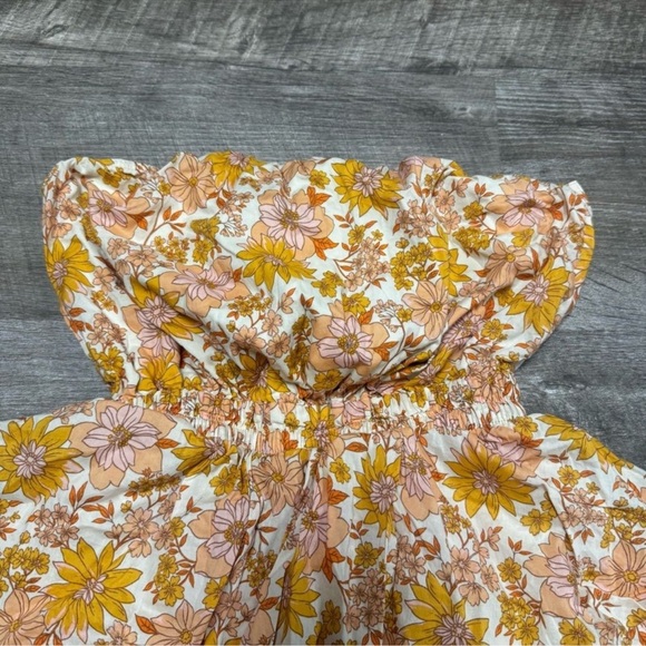 American Eagle Tube Top Ruffle Romper Size XS - Picture 4 of 9